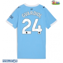 Manchester City Josko Gvardiol #24 Hjemmedrakt Dame 2025-26 Kortermet